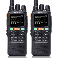 2PCS Abbree AR-889G 10W Walkie Talkie GPS SOS Night Backlight Duplex cross band Repeater Dual Band portable Two Way Radio 2024 - buy cheap