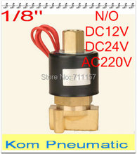 5pcs/lot Fedex Free Shipping 1/8" Normally Open N/O 2 Way Electric Solenoid Valve ,12V DC 24V 220V,Water Air Gas 2024 - buy cheap