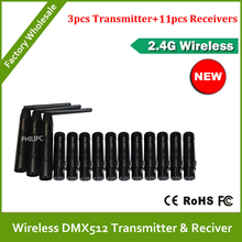 DHL Free Shipping Moving Head Wireless DMX512 5VDC 500mA MIN 3pcs Transmiter & 11pcs Receiver 2024 - buy cheap
