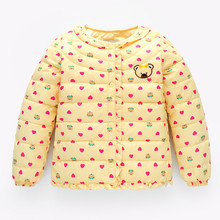 Куртка для маленьких мальчиков детская одежда высококачественное хлопковое пальто с рисунком для девочек осенне-зимняя теплая верхняя одежда детские куртки топы, одежда 2024 - купить недорого