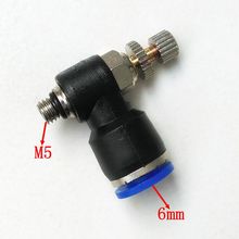 10pcs/lot  Pneumatic Air Fitting Throttle valve  Air Speed Control SL6-M5  6mm-M5 2024 - buy cheap