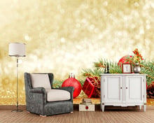 Обои на Рождество, 3d обои с изображением сосновых шариков, для гостиной, дивана, телевизора, спальни, кухни, кафе, бара 2024 - купить недорого