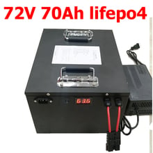 GTK waterproof  72V 70Ah lifepo4 battery High Power Lithium BMS for 7000w 5000w bicycle bike scooter Motorcycle + 10A charger 2024 - buy cheap