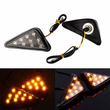 LumiParty Smoke Triangle Flush Mount LED Waterproof Easy installation Turn Signals Blinker Turning Light for Motorcycle 2024 - buy cheap