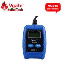 Оригинал Vgate VC210 VAG CAN OBDII OBD2 считыватель кода EOBD код неисправности Авто Диагностический Тол 2024 - купить недорого