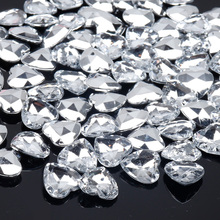 Ibows-Cristales de plata apliques Strass sin pegamento, diamantes de imitación para ropa, cristales para costura, diseños DIY, 10 Uds. 2024 - compra barato