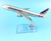 16cm Alloy Metal Air American AA Airlines Boeing 777 B777 Airways Airplane Model Plane Model W Stand Aircraft Toy Gift 2024 - buy cheap