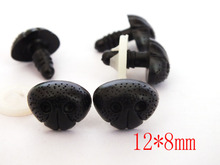 free shipping!!! 50pcs/lot Dog dot black nose with washer for PLUSH BEAR Toy accessories 12*8mm 2024 - buy cheap