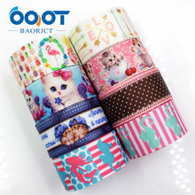 OOOT BAORJCT 1711084 25mm 10 yards Cartoon Ribbons Thermal transfer Printed grosgrain Wedding Accessories DIY handmade material 2024 - buy cheap