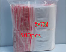500PCS 5x7cm Pe Transparent Travel Plastic Bag Gift Packaging Bags For Necklace/jewelry Small Ziplock Clear Self Seal Bags Diy 2024 - buy cheap