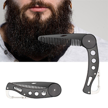 Mens Womens Beauty Handmade Folding Pocket Clip Hair Moustache Beard Comb Male Mustache Shaving Comb High Quality 2024 - buy cheap