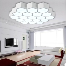 LED modern simple living room Ceiling lights creative honeycomb acrylic dimming warm bedroom Ceiling lamps Lighting fixture 2024 - buy cheap