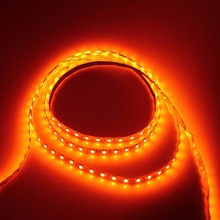 5M 5050 Orange SMD Flexible LED Strip 300LEDs Non-waterproof Waterproof  IP65 ribbon lamp 12V DC 60LEDs/m White PCB Black PCB 2024 - buy cheap