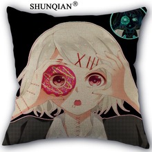 tokyo ghoul Pillow Case personality custom print Decorative cotton linen Pillow Cover 45x45cm one side A1017 2024 - buy cheap