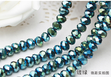 5040 AAA  metallic Green Color Loose Crystal Glass Rondelle beads.2mm 3mm 4mm,6mm,8mm 10mm,12mm Free Shipping! 2024 - buy cheap