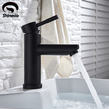 New Matt Black Basin Faucet Single Lever Brass Mixer Tap For Kitchen Or Bathroom Basin Water Sink Mixer Brushed Water Faucet 2024 - buy cheap