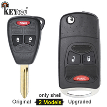 KEYECU for Chrysler PT Cruiser for Dodge Charger Magnum for Jeep Original/ Upgraded Flip 2+1 3 Button Remote Key Shell Case Fob 2024 - buy cheap