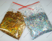 Láser brillante y plateado, 50g x 1/24 "(1mm), juela brillante, forma de lentejuela para Nail Art y manualidades de purpurina 2024 - compra barato