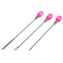 JAVRICK 3Pcs Muddler Poke Needle Spoon Tool Set For Silicone Resin Mold Jewelry Making 2024 - buy cheap
