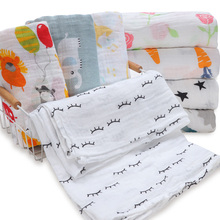 Moda swaddle wrap algodão bebê recebendo cobertor recém-nascido cama do bebê carrinho de criança acessórios dos desenhos animados infantil cobertor de dormir 2024 - compre barato