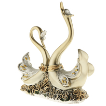 Resin Swan Couple figurine Animal Swan Statue Home Ornaments Decor Wedding Gift Sculpture Living Room Decor 2024 - buy cheap