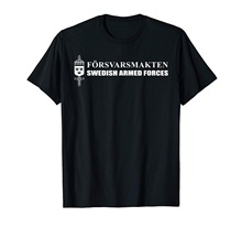 Forsvarsmakten Swedish Armed Forces T-Shirt Double Side 2019 New Short Sleeve Cotton Casual Men Fashion Slim Fit Custom T-Shirt 2024 - buy cheap