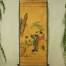 Exquisite Chinese Antique collection Imitation ancient Li Bai Toast Picture 2024 - buy cheap