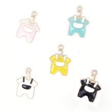 10pcs/lot Baby Cloth Design DIY Enamel Necklace Bracelet Pendants Charms Handmade Alloy Jewelry Decoration Accessories YZ344 2024 - buy cheap