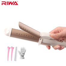 Riwa enderezador rizador 2 en 1 herramientas de peinado 30 s rápido de calor seco y mojado cabello curling iron rb-809s 2024 - compra barato