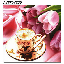 New Fashion 5D Diy Diamond painting Coffee and Rose Full Square diamond Embroidery Mosaic Gift set Crafts Decor WYZ188146 2024 - buy cheap