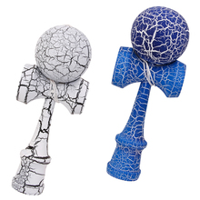 2Pcs Wooden Crack Paint Kendama Toys Sword Ball Professional Wooden Toy Skillful Juggling Ball Game Toy for Kids Blue & White 2024 - buy cheap