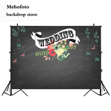  Blackboard Photography Backdrops Wedding Flower Photo Background Booth Studio Married Backdrop Vinyl Cloth Seamless 884 2024 - buy cheap