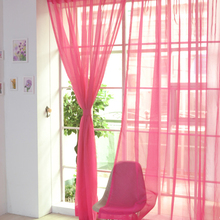 Urijk Curtain in the living Room bedroom Floral Drapes Sheer Yarn Tulle Voile Door Window Screening Sheer Valances Scarf 2024 - buy cheap