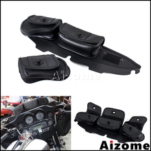 Bolsa de carenado de ala de murciélago para motocicleta, bolso de mano de 3 bolsillos para Harley Electra Street Glide Touring 1996-2013 2024 - compra barato