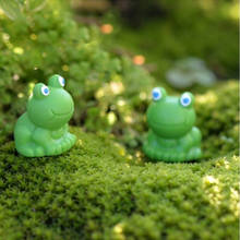 Micro Landscape Terrarium Figurines Miniature Frog Resin Craft DIY Animal Crafts Miniatures Fairy Garden Decor 1.5*1.7CM 2024 - buy cheap