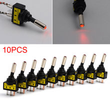 New 10pc/Lot 12V 20A Car Motor Auto Red LED Light  Push Button Toggle Rocker Switch ASW-15D 2024 - buy cheap