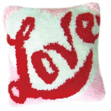 DIY Latch Hook Kits Rug Pillowcase Crocheting Cushion Carpet Unfinished Handmade Canvas Rugs Mat Cartoon Adults Kids Gift Love 2024 - buy cheap