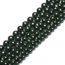 4-12mm redonda verde grânulos de arenito para fazer jóias grânulos pulseiras para presente feminino 15 neeneeneedlework diy grânulos trinket 2024 - compre barato