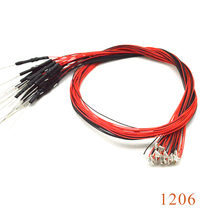 20pcs 1206 SMD model train HO N OO scale Pre-soldered micro litz wired LED leads with 1.5K resistor 2024 - buy cheap