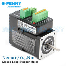 Servo motor deslizante integrado do laço fechado nema17 com motorista 0.5nm 1.2a servo-motor deslizante & servo motor deslizante híbrido da movimentação 2024 - compre barato