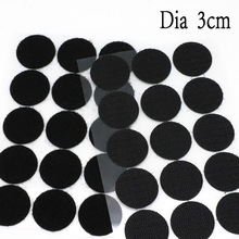 100Pairs Self Adhesive Fastener Tape Dots Dia 30mm Strong Glue Magic Sticker Disc White Black Round Coins Hook Loop Tape 2024 - buy cheap