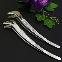 Free shipping Japanese special ice tweezers stainless steel extra thick goose tweezers trim long cocktail tool clips 2024 - buy cheap