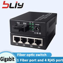 5 port mini gigabit Ethernet switch 1G4E 1 dual fiber port 4 rj45 gigabit fiber switch with super tiny size poe switch ethernet 2024 - buy cheap