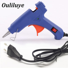 Mini Electric Heating Hot Melt Glue Gun Use 7mm Glue Stick Handy High Temp Heater Heat Gun Blue EU Plug Temperature Repair Tool 2024 - buy cheap