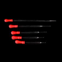12CM 10PC Glass Experiment Medical Pipette Dropper Transfer Pipette Lab Supplies With Red Rub 2024 - buy cheap