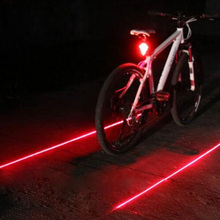Cola de la bicicleta de luz (5LED + 2 láser) impermeable 7 genial bicicleta luz Flash modo trasera de bicicleta, luces para bicicleta accesorios luces 2024 - compra barato