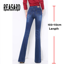 Extra Long Women Spring Autumn Boot Cut Jeans Girls Fashion Bell-bottom Business casual High Waist Flared Pants 2024 - buy cheap