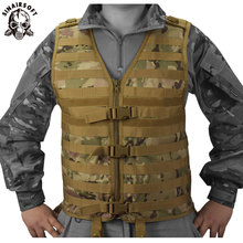 New Molle Modular Vest with Hidden Mesh Hydration Pocket Outdoor Tactical Vest Modular Chest Set Army Military Hunting Vest 2024 - buy cheap