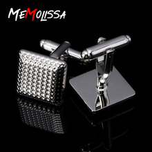 MeMolissa 3 pairs Elegant Fashion Men Cufflinks Glossy Three-Dimensional Emboss Spots Pattern Classic Cuff Button Wedding Cuff 2024 - buy cheap