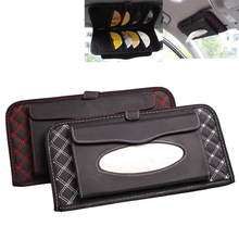 Portable Car Sun Visor Multifunctional Tissue CD Case with 14 Disc Tidy Sleeve Holder for DVD Bag Storage Bag Travel Organizer 2024 - buy cheap